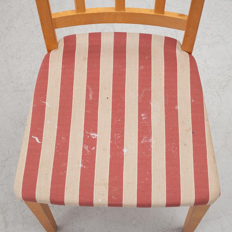 Nils-Göran Gustafsson, 6 stolar, "Öland", samt matbord, Carl Malmsten, Stolab, 2000-tal.