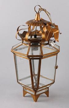 TAKLYKTA, glas och metall, 1900-tal. H 66.