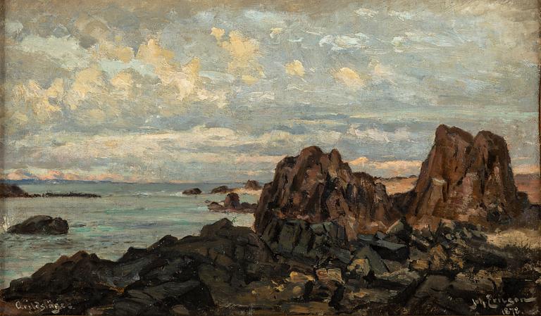Johan Ericson, oil och canvas, laid on paper panel, signed and dated 1878.