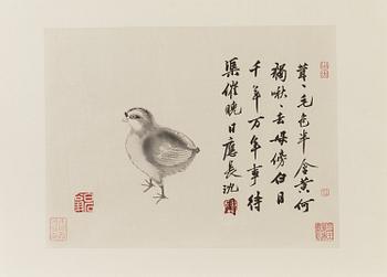 A collection of Chinese prints, including after Shen Zhou, given by Rong Baozhai, 1953-1954.