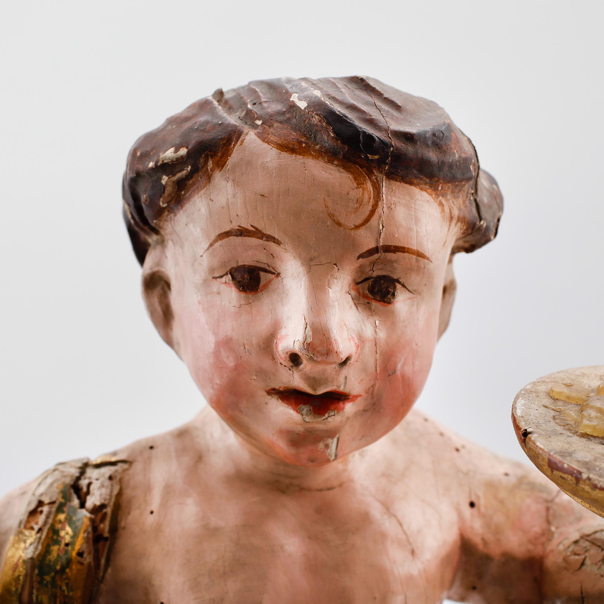 SKULPTUR, trä, 1700-tal.