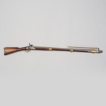 A Swedish percussion gun 1815-49 pattern.