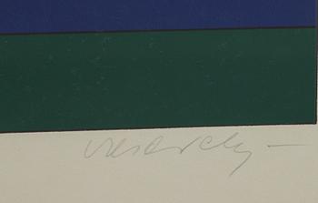 VICTOR VASARELY, färglitografi, signerad och numrerad 51/150.