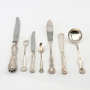 Cutlery approx. 63 pcs "Prins Albert" silver GAB Stockholm 1940s.