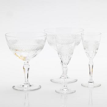 Edward Hald, Glass service, 68 pieces, “Rio”, Orrefors.