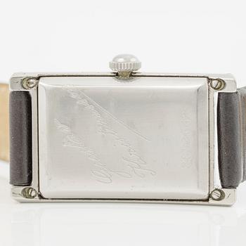 Eterna, "Tank", wristwatch, 22 x 38 mm.