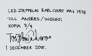 Torbjörn Calvero, "Robert Plant, Jimmy Page/Led Zeppelin, Earl's Court, May 1975.".