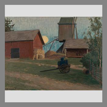 VÄINÖ BLOMSTEDT, VATTENKÄRRA I MÅNSKEN.