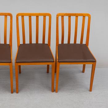 MATBORD och STOLAR, 4 st, ej sammanhörande, 1900-talets andra hälft.