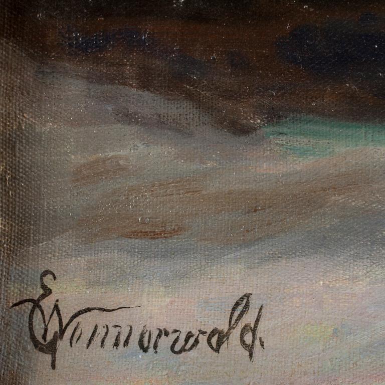 EMIL WENNERWALD, olja på duk, sign.