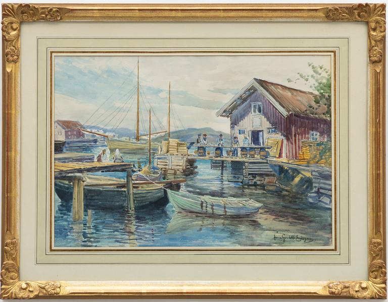 Anna Gardell-Ericson, On the dock.