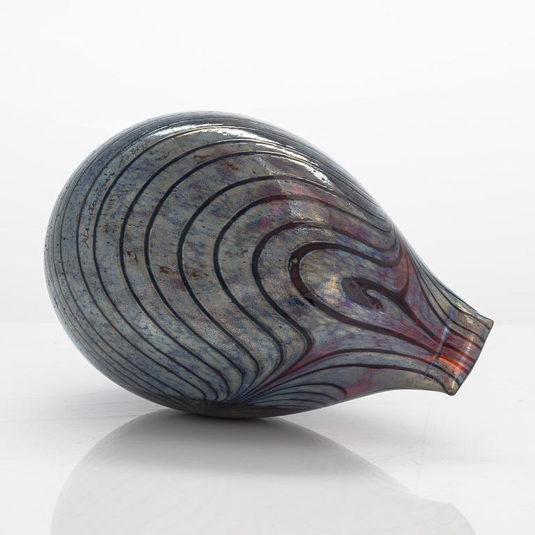 Oiva Toikka, glass bird, signed O. Toikka, Nuutajärvi Notsjö.