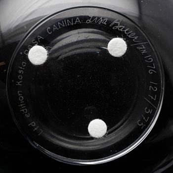 SKÅL, glas, "Rosenskål", Lisa Bauer, Kosta, nr 127 av 375 ex.