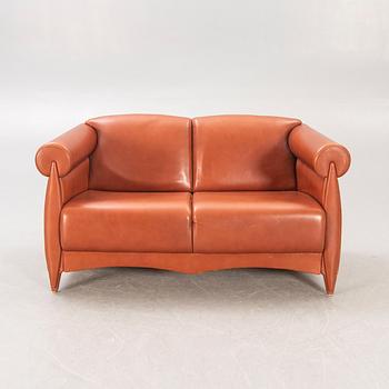 A Klaus Wettergren leather sofa 21st century.