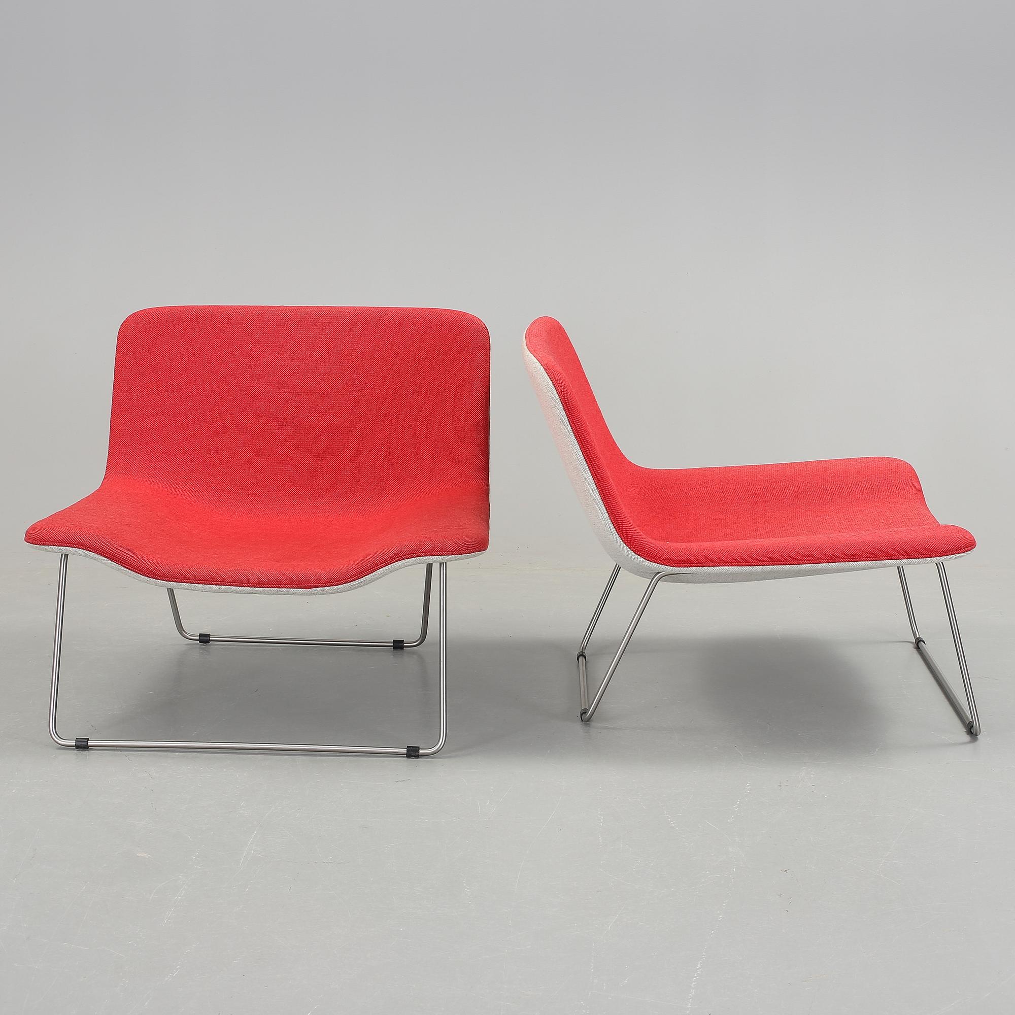 FÅTÖLJER, ett par, "Spring", Erwan Bouroullec, Cappellini, Italien. Formgivna år 2000.