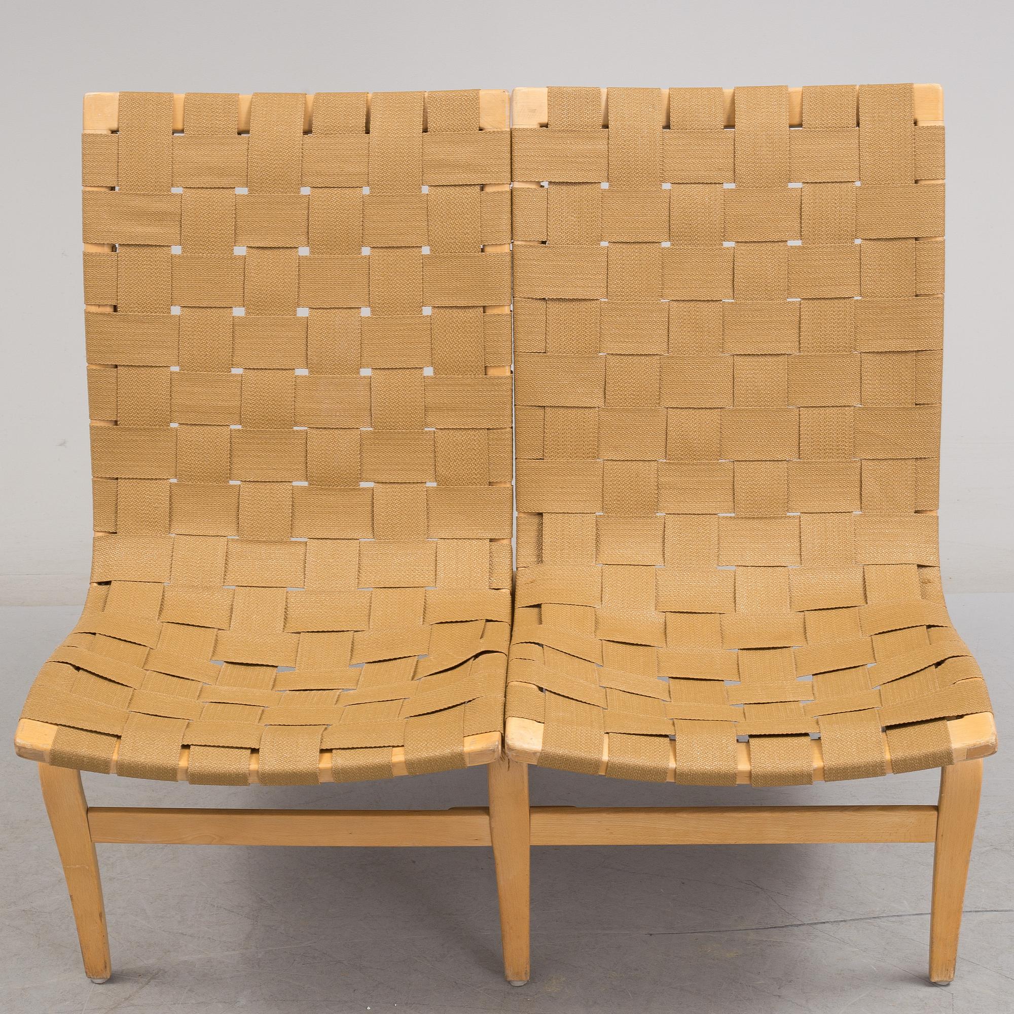 BRUNO MATHSSON, a 'Arbetsstolen' sofa from Firma Karl Mathsson, Värnamo.