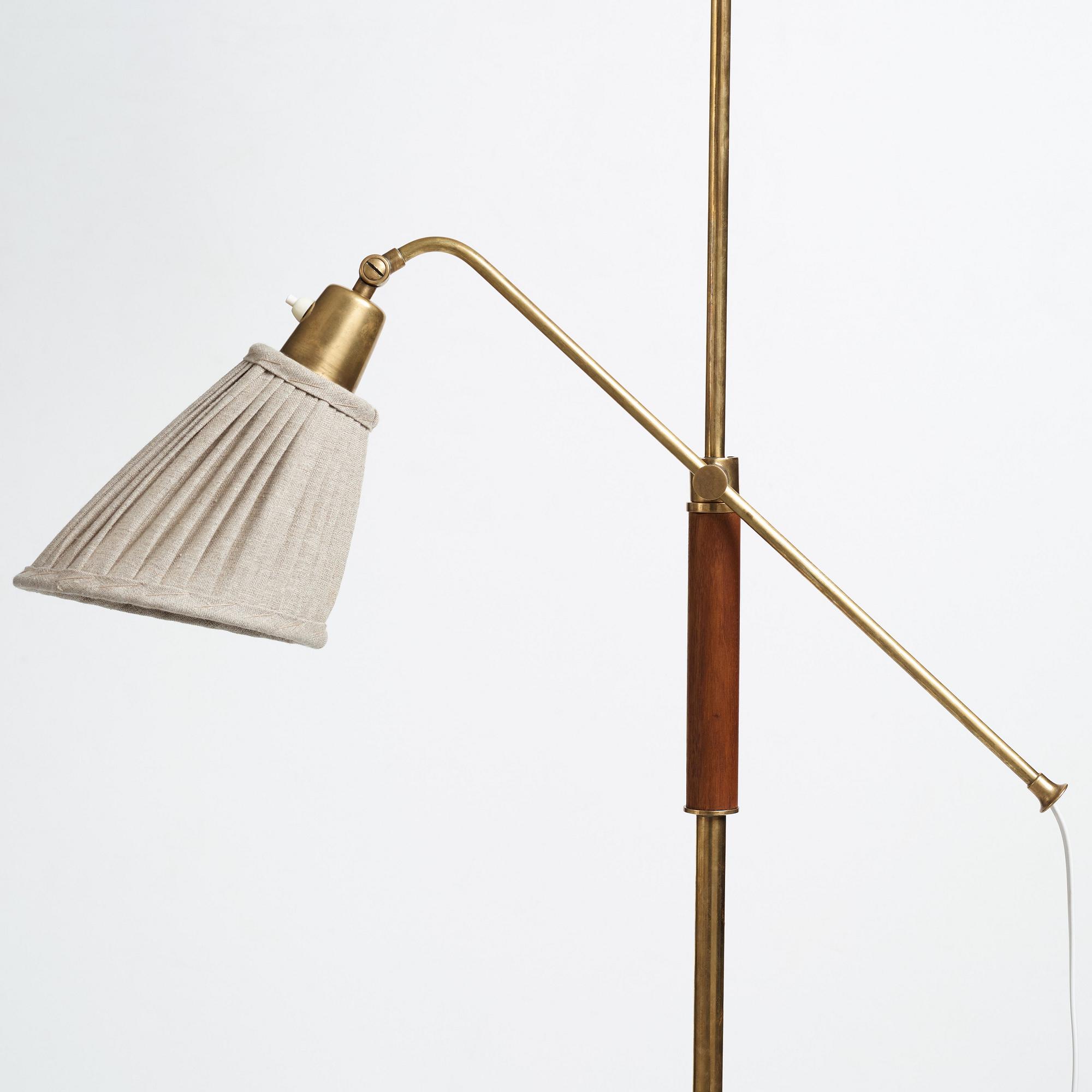 Bertil Brisborg, a pair of floor lamps, "Triva", for Nordiska Kompaniet 1940-50's.