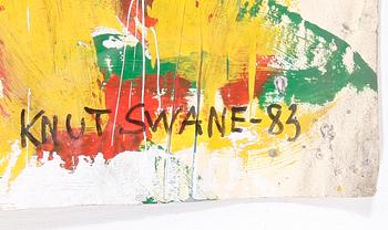 KNUT SWANE, blandteknik på papper, sign och dat -83.