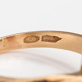 RING, 14K guld, rubin.