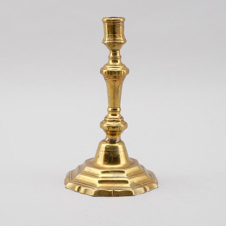 LJUSSTAKE, brons, 1700-tal.