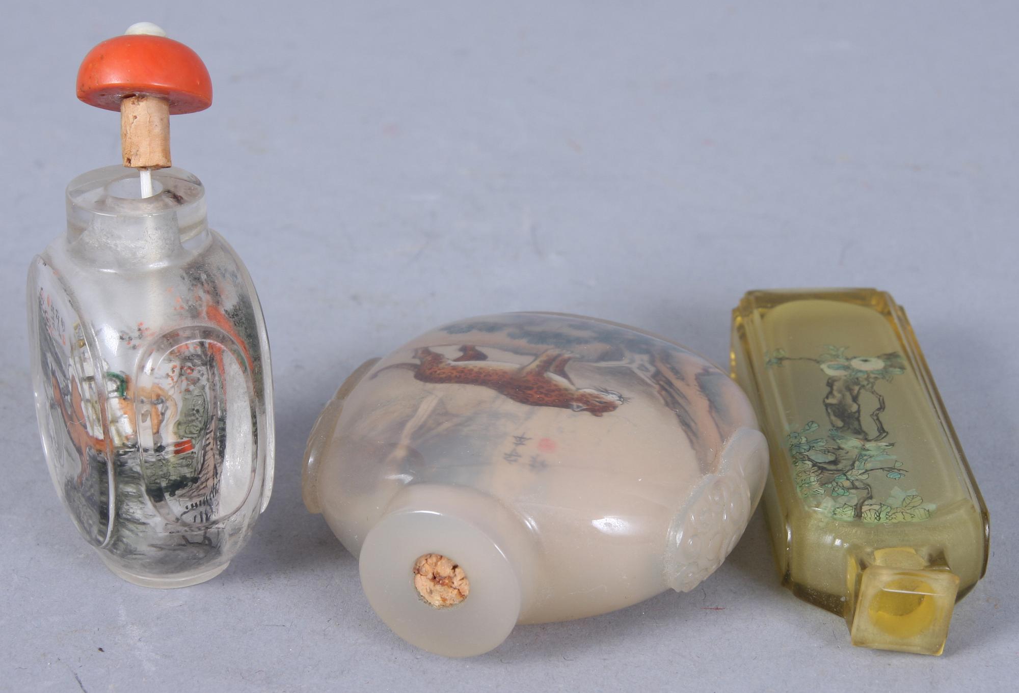 SNUSFLASKOR, 6 st, orientaliska, 1900-tal.