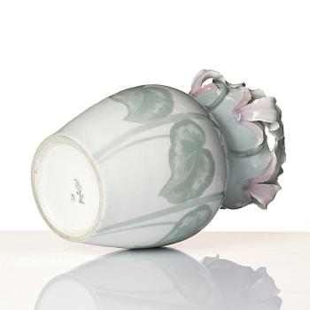 Waldemar Lindström, & Karl Lindström (1865-1956), a porcelain vase, Rörstrand, ca. 1900.