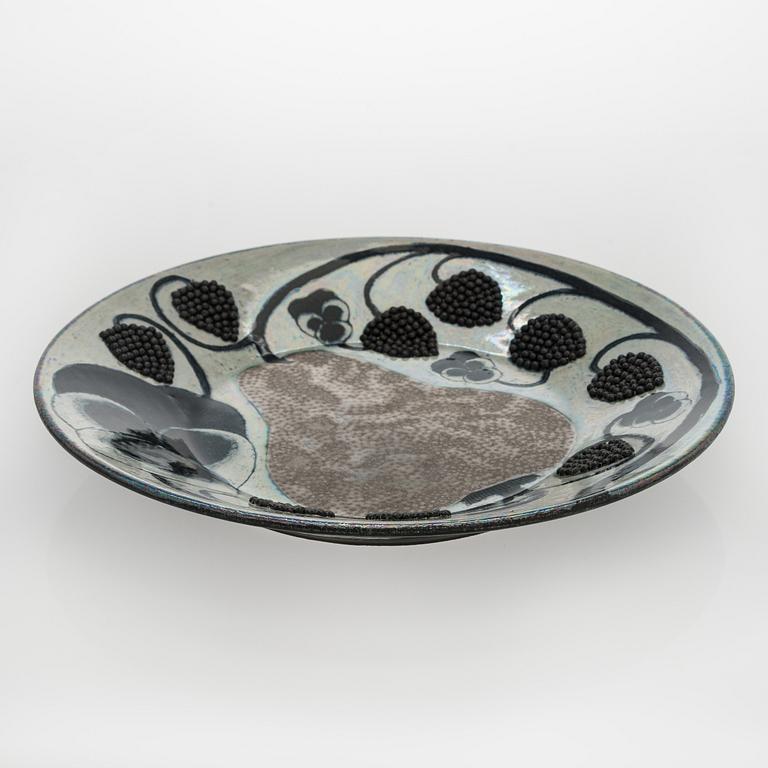 Birger Kaipiainen, dekorationsfat, keramik, signerad Kaipiainen Arabia.