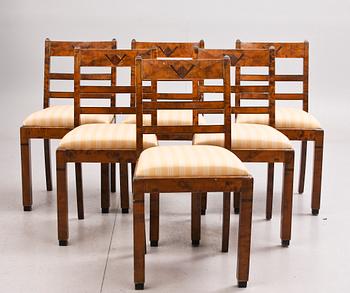 MATSALSMÖBEL, 9 delar, art deco, 1900-talets första hälft.