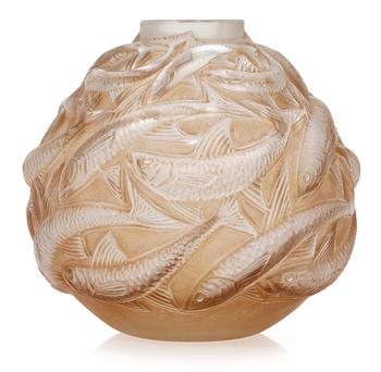 1247. A René Lalique glass vase, "Oléron", France 1920's-30´s.