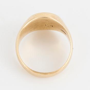VAPENRING, 18K guld.