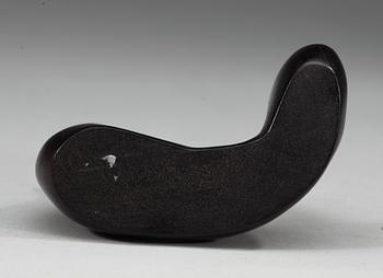 A Zitan wood brush rest, presumably late Qing dynasty.