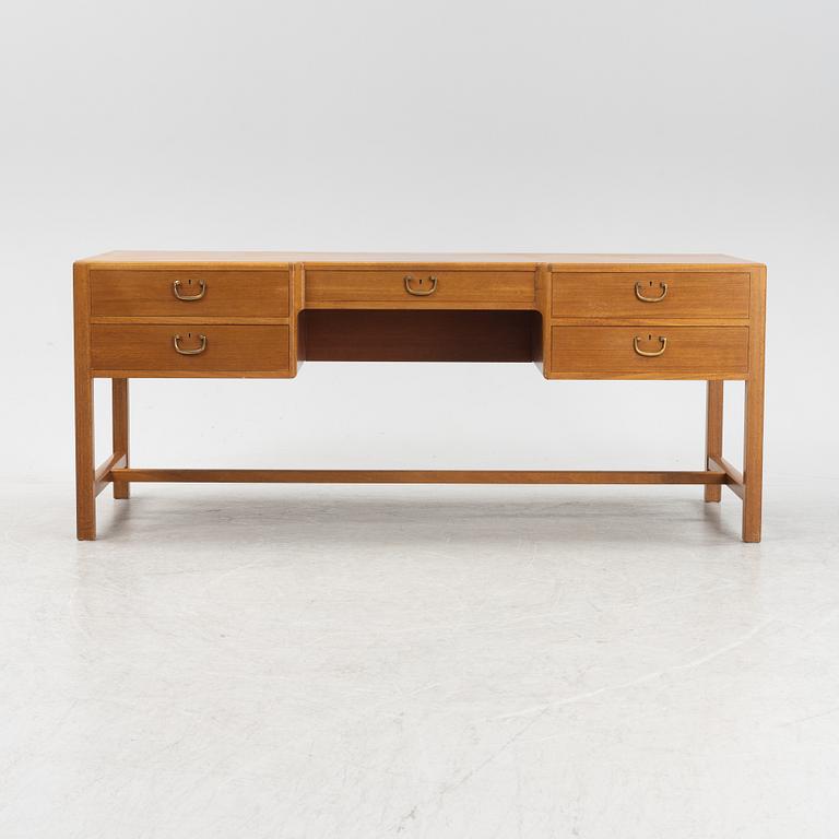 Josef Frank, a mahogany model 500/A writing desk, Svenskt Tenn, Sweden, before 1985.
