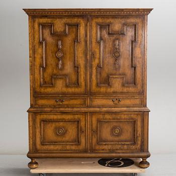 A stained birch cabinet, 1930's.