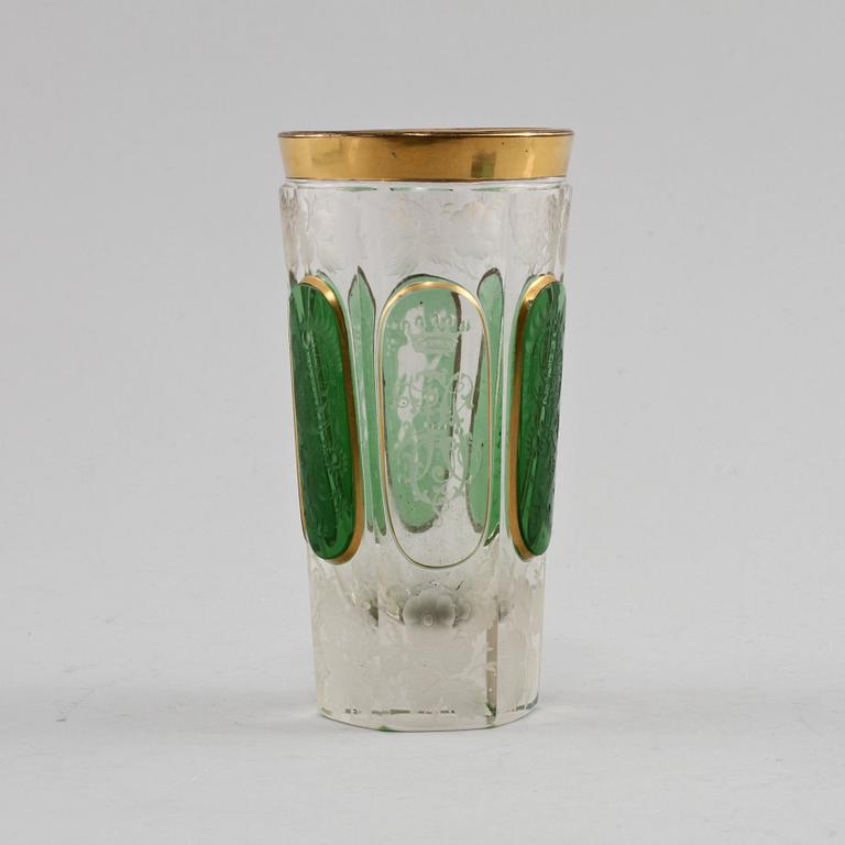 VAS, glas, Böhmisk typ, 1800-talets slut.