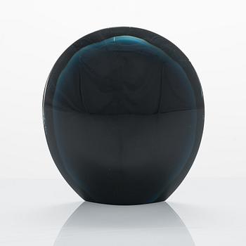 Timo Sarpaneva, glasskulptur, modell 3592 "Svart Lansett", signerad Timo Sarpaneva -58.