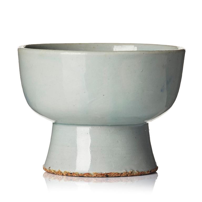 Offerskål, porslin. Korea, Joseon, 1800-tal.