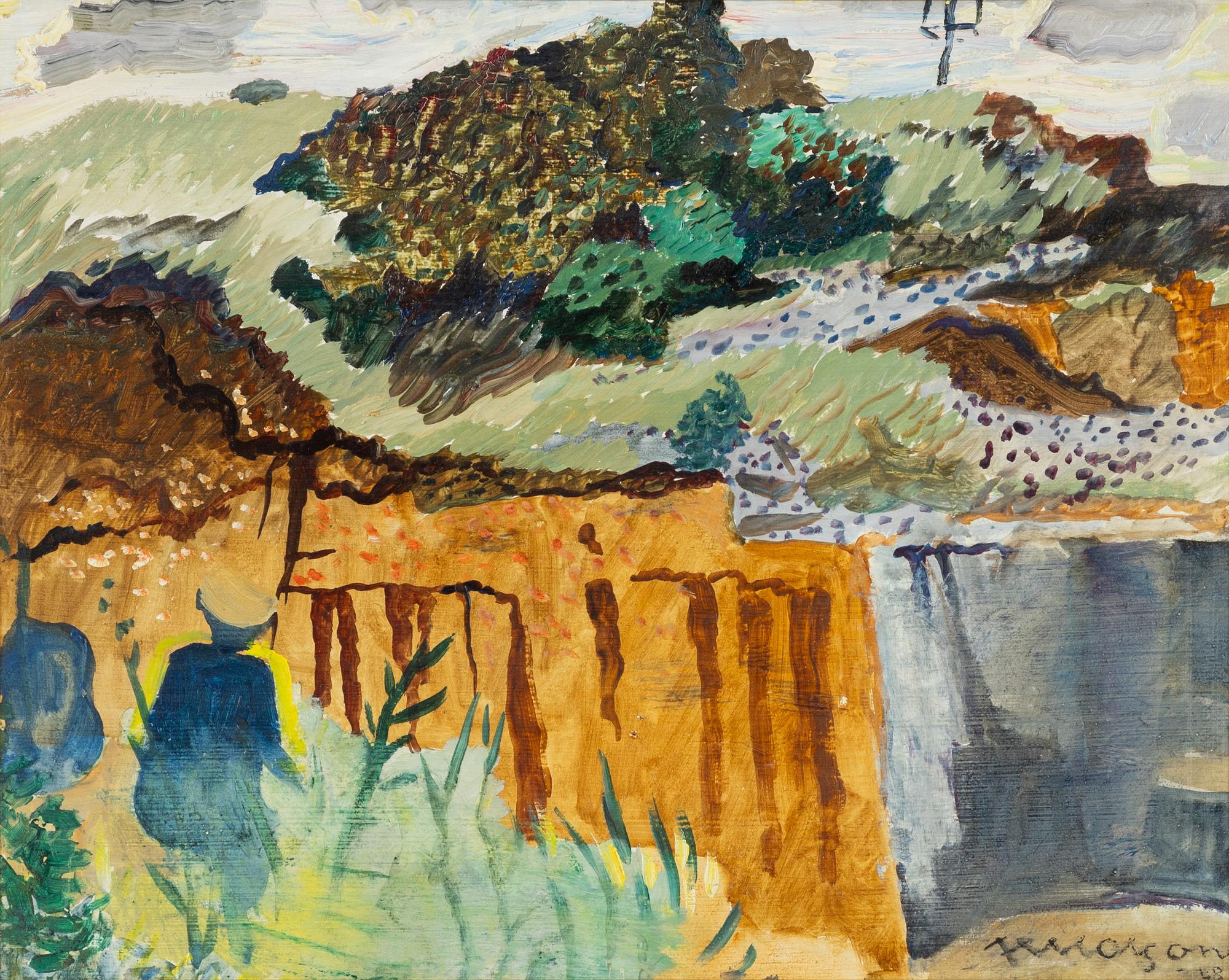 Axel Olson, Strandmotiv.