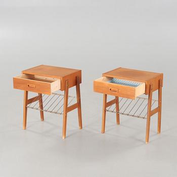 A pair of 1950/60s bedside tables.