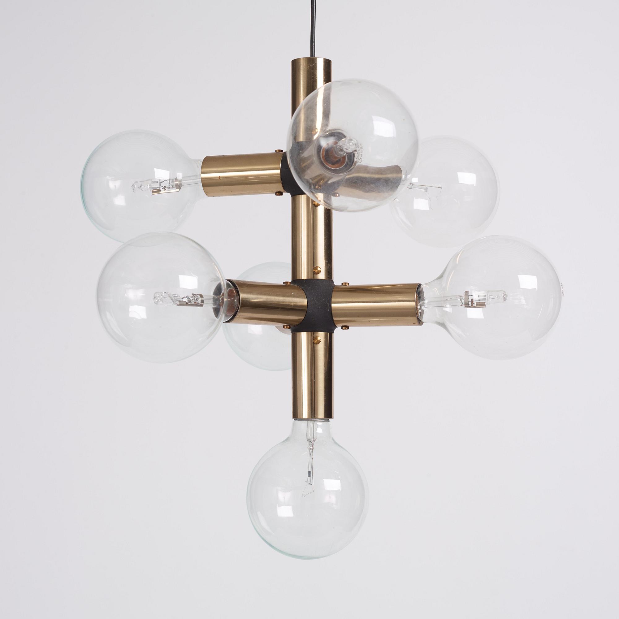 Robert & Trix Haussmann, a ceiling lamp, Swiss Lamps international, Switzerland, 1970s.