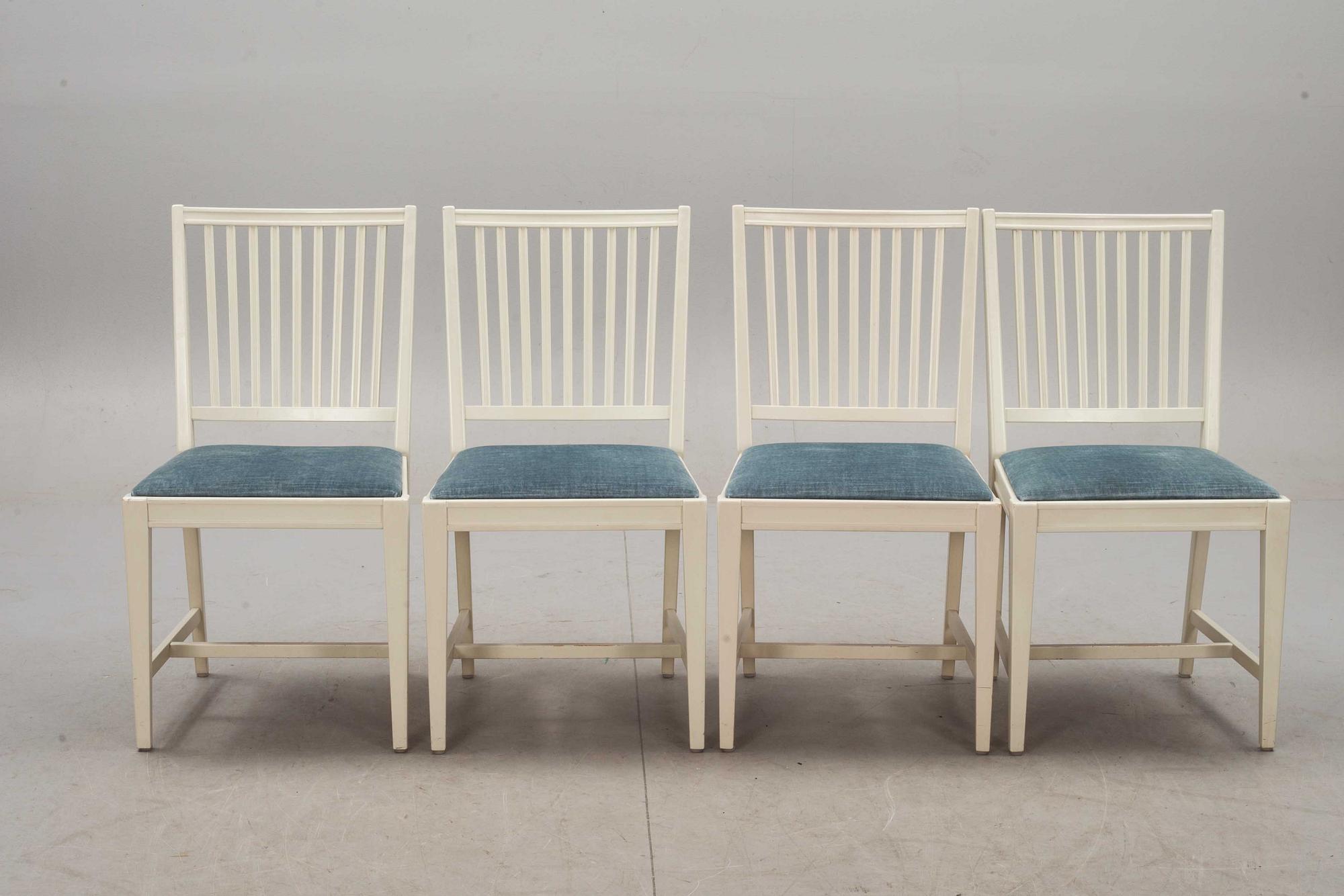 MATSALSBORD MED STOLAR, 1+4, design Svante Skogh. 1900-talets andra hälft.