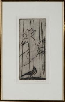 HANS WIGERT, etching, signed in pencil and numbered 5/30.