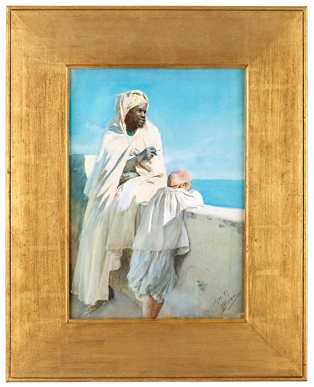 Anders Zorn, På terrassen, Alger.