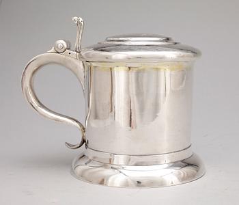 DRYCKESKANNA, silver, empire Gustaf Otto Sjöberg, Falun, 1810. Vikt ca 840 g.
