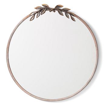 342. Estrid Ericson, a pewter framed wall mirror. Svenskt Tenn Stockholm 1974.