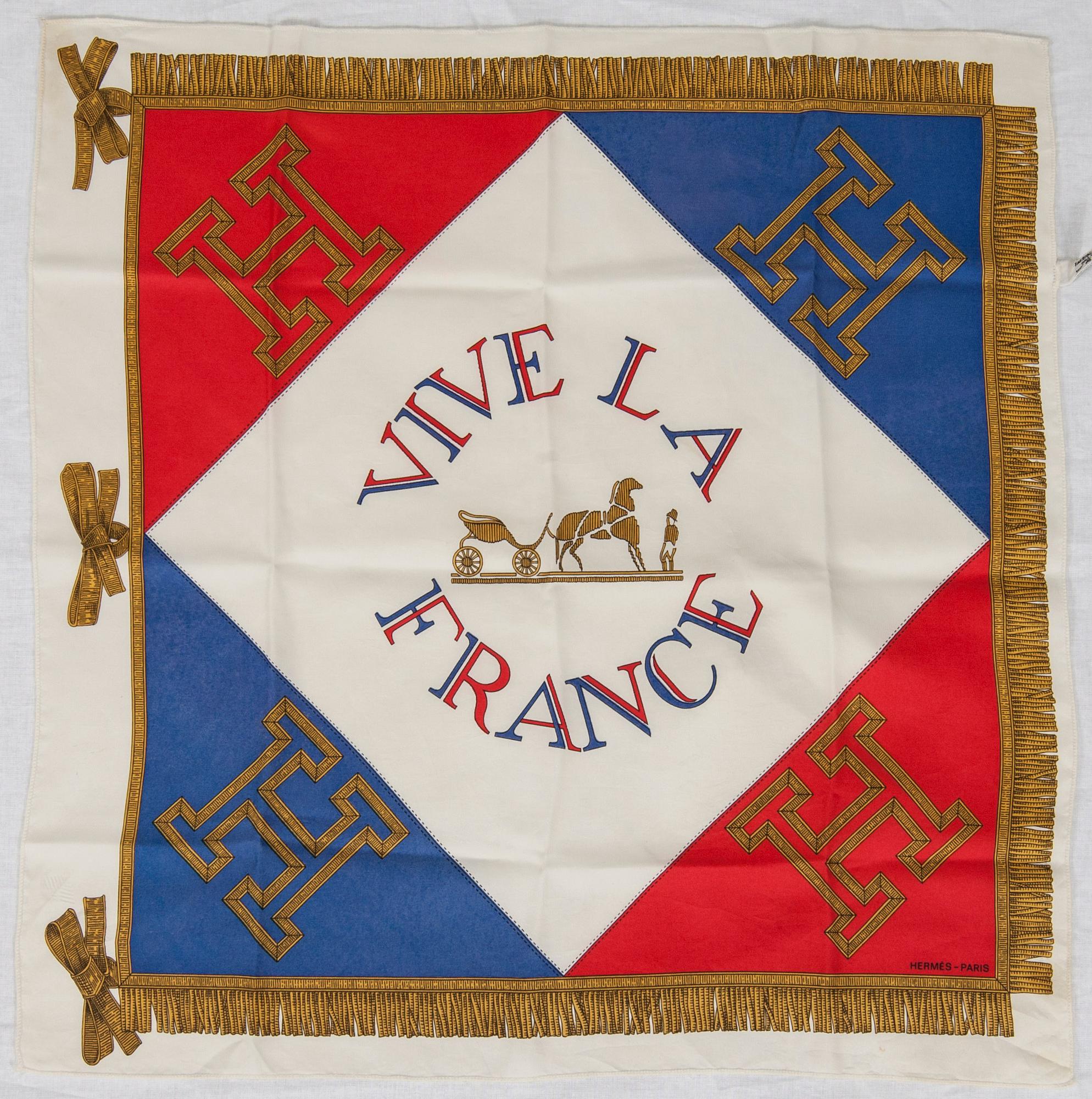 SCARF, "Vive La France", Hermès.