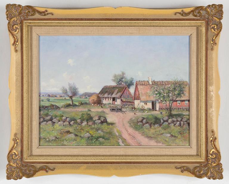 CARL MÅNSSON, olja på duk, signerad.