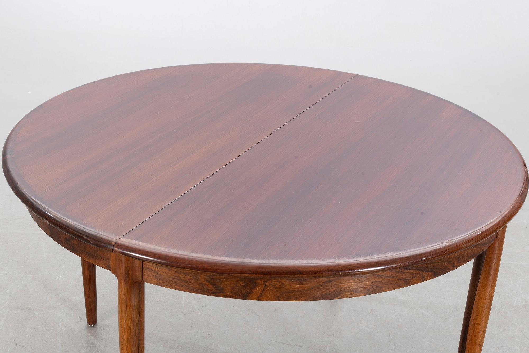 MÖLLER MODELS, matbord, palisander, 1960-tal, Cites-intyg medföljer.