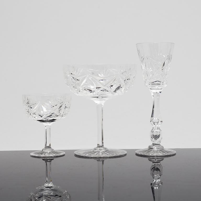 GLASSERVIS, 91 delar, 1900-tal.