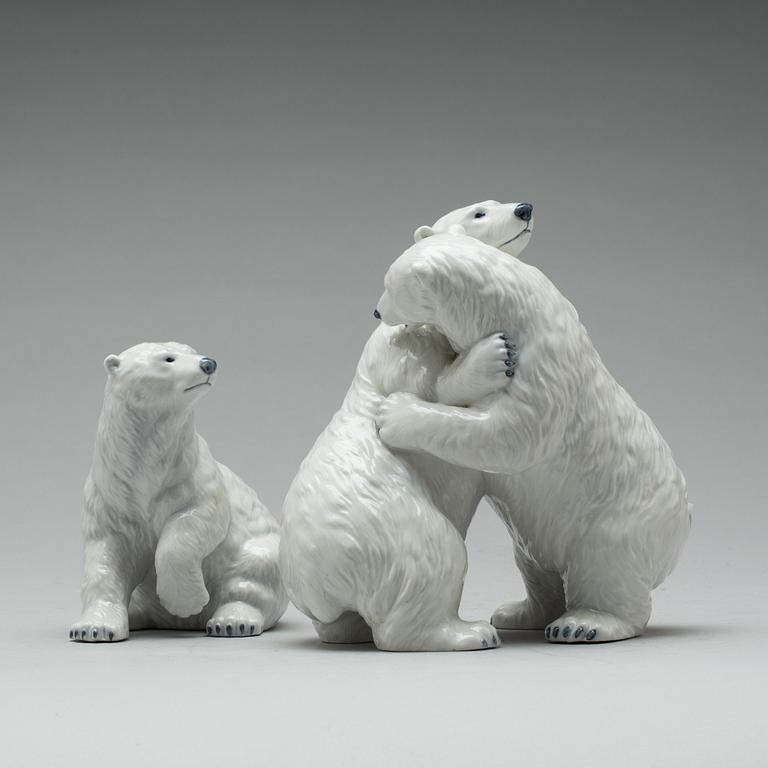 FIGURINER, 2 st. Porslin. Royal Copenhagen.