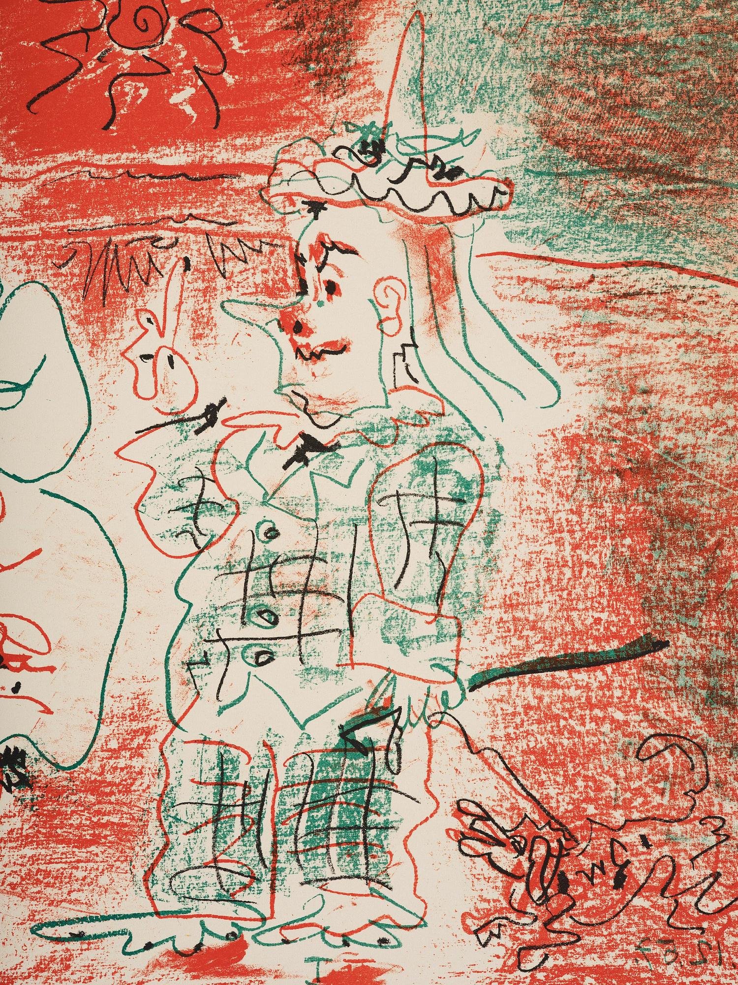 Pablo Picasso, "L'Ecuyère et les clowns".